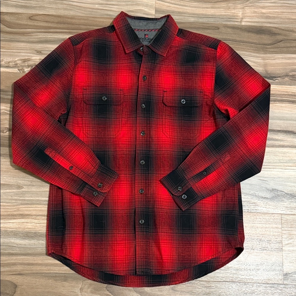 Woolrich Flannel Shirt Men’s M Classic Fit Ultimate Premium Brushed Cotton Plaid